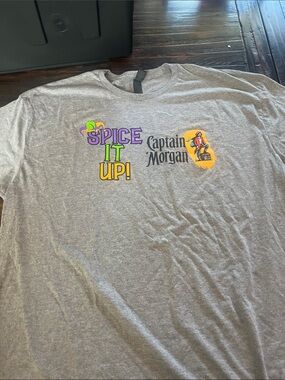 Men's size 2XL new Capitan Morgan's Mardi Gras Tee